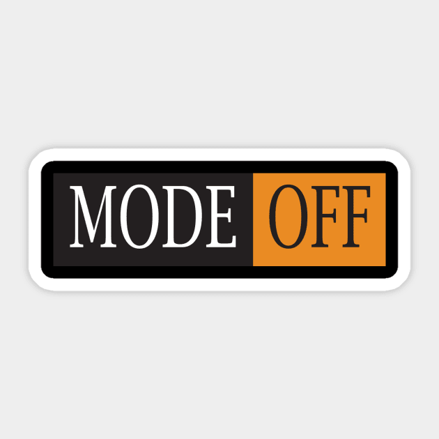 mode off tshirt Sticker by Masewok